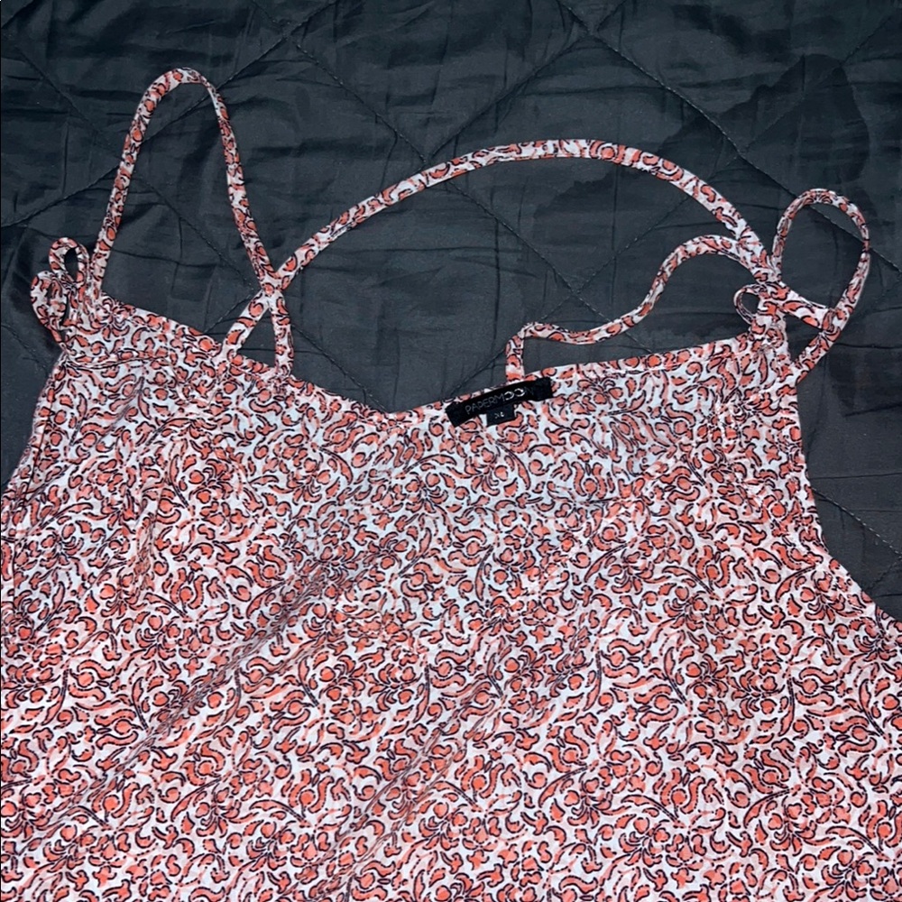 White and Cream Camisole with Adjustable Straps - Picture 5 of 6